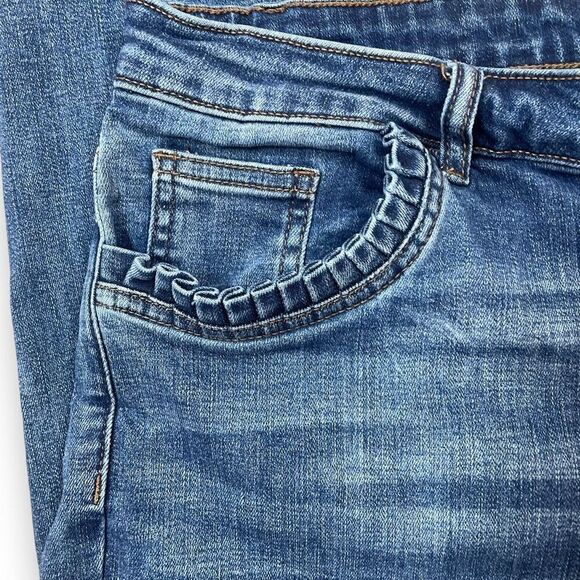 CeCe Plus Sized High Waist Frill Pocket Straight Leg Jeans Sz 20 W - Picture 4 of 12